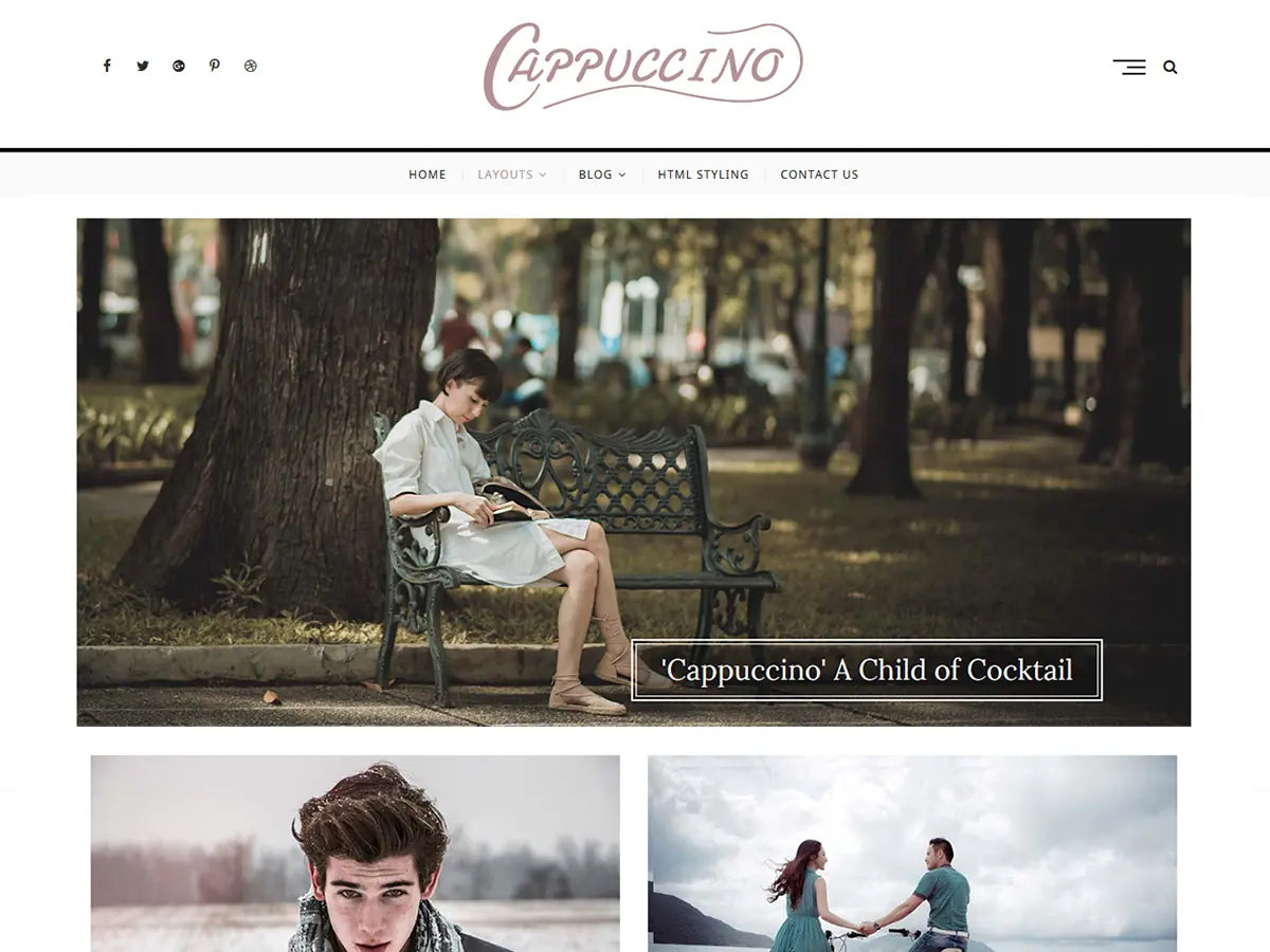 Cappuccino - Personal and Multi-Author Blog Child Theme. Perfect for personal