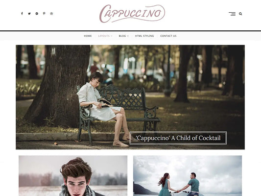 Cappuccino - Personal and Multi-Author Blog Child Theme. Perfect for personal